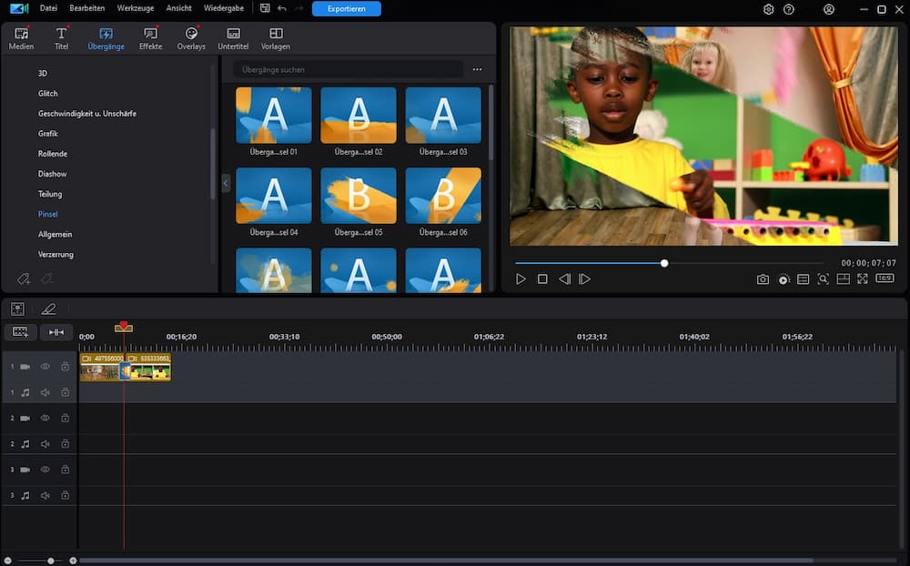 PowerDirector - Coole Video-Übergänge